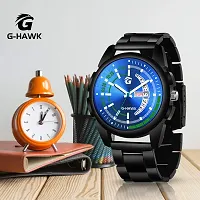 G-HAWK Designer Blue Color Dial with Day and Date Functioning Watch for Men and Boys-thumb2