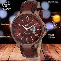 PIRASO RWS0200S Analog Brown Linear Designer Dial Mens  Boys Watch RWS0200S-thumb1