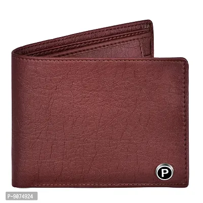 PIRASO Mens Brown Leather Wallet-thumb4