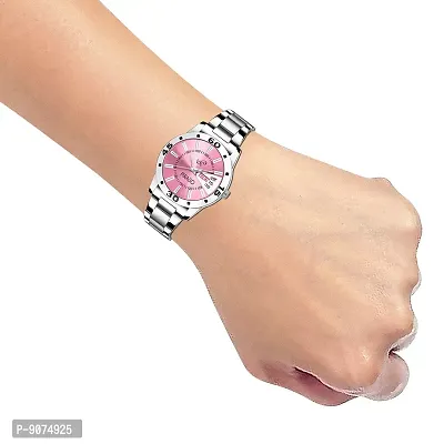 Piraso Analog Pink Dial Women's Watch-4057-PINK-CK-thumb2