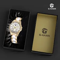 G-HAWK Gold-White Ceramic and Silver-White Dial Make The Perfect Pair in This Elegant Rendition of New Retro-thumb2