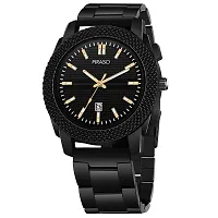 PIRASO Analogue Men's Watch (Black Dial Black Colored Chain)-thumb1