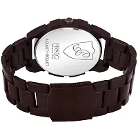 PIRASO Latest Brown Dial and Brown Chain with Date and Day Functioning Analogue Watch for Men,Boys-thumb4