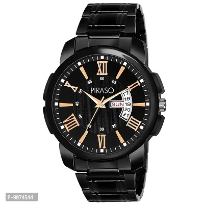 Piraso Analog Black Dial Men's Watch-1150-BLACK-CK-thumb0