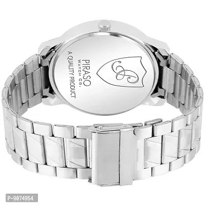 PIRASO Times Quartz Half-N-Half White Day and Date Watch for-Men's  Boys 29-WH-CK-thumb4