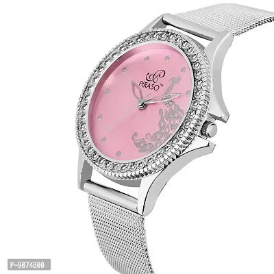 Piraso Analog Pink Dial Women's Watch-47-PNK-thumb3