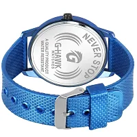 G-HAWK Blue Color Mesh Band with Day and Date Functioning Analog Watch for Men Boys-thumb3