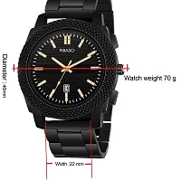 PIRASO Analogue Men's Watch (Black Dial Black Colored Chain)-thumb3