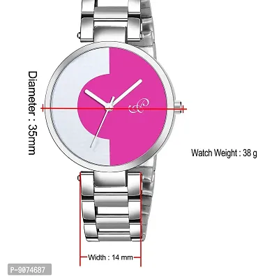 Analog Two Tone Designer DIAL Watch for Girls and Women-thumb4