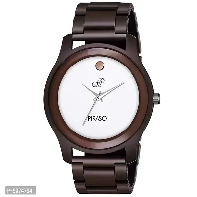 PIRASO Analog GRD Series Coffee Brown Chain Watch Feel The Rich Look Movado Watch for Men and Boys