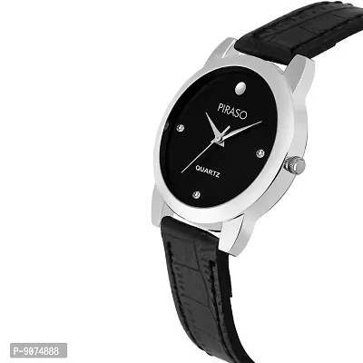 Piraso Analog Black Dial Women's Watch-0052-BK-thumb2