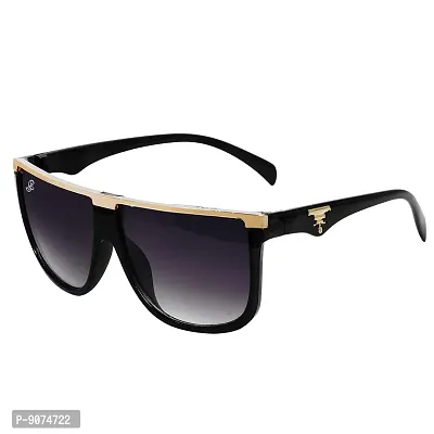 PIRASO Square Black unisex sunglasses