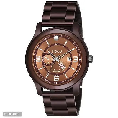 PIRASO Day and Date Functioning Analogue Watch for Men and Boys