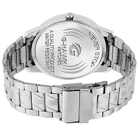 G-HAWK Black Dial, Silver Chain with Day and Date Functioning Watch for Men and Boys-thumb2
