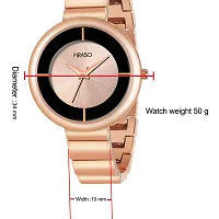 PIRASO Stunning Look Rosegold Color Band Watch for Women/Girls-thumb4