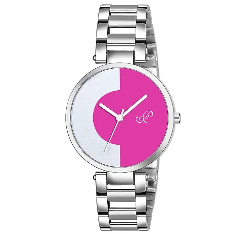 Analog Two Tone Designer DIAL Watch for Women & Girls