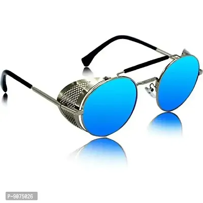 Buy AISLIN UV Protected Rim-Less Cat eye Sunglasses for Women Stylish - (Blue  Lens | Gold Frame | Large Size) Online at Best Prices in India - JioMart.