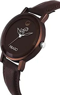 PIRASO Brown Dial and Brown Strap Watch for Women/Girls-thumb1