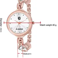 G-HAWK Silver Little Hearts on Dial with Beautifully Designed Double Heart Band Watches for Women-thumb4