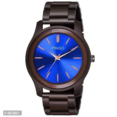 PIRASO Rich Feel Analogue Watch for Men  Boys (Blue)