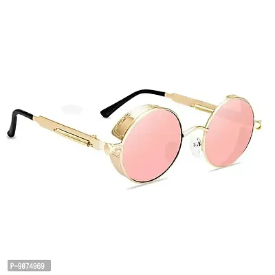 PIRASO Arjun Reddy Round Multicolor Reflection Lenses Men's and Women's Sunglasses