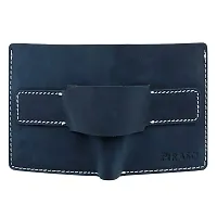 Piraso Stunning Indian Blue Leather Men's Wallet-thumb1