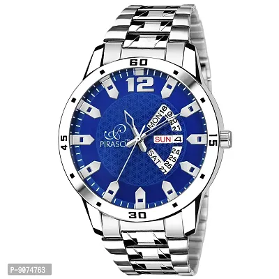 Piraso Analog Blue Day and Date Watch for - Men