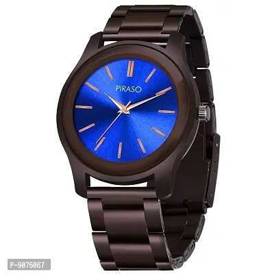 PIRASO Rich Feel Analogue Watch for Men  Boys (Blue)-thumb5