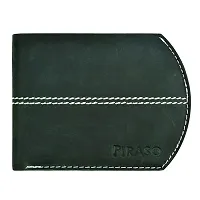 Piraso Stunning Indian Green Leather Men's Wallet-thumb1