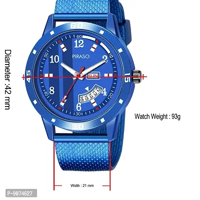 PIRASO Blue Dial Watch with Date and Day Functioning for Men,Boys-thumb4