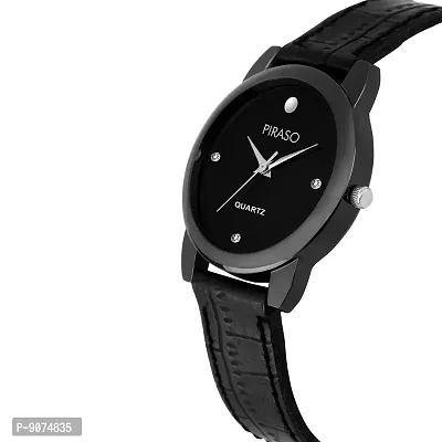 Piraso Analog Black Dial Women's Watch-052-BK-thumb2