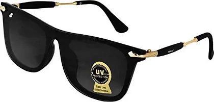 PIRASO Combo Pack Of Three Sunglasses Black, Brown and White clear UV Protected Unisex Sunglasses-thumb1