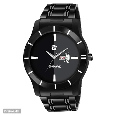 G-HAWK Analogue Men's Watch (Black Dial Black Colored Strap)