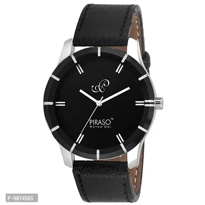 PIRASO Combo of Black Men's Wallet,Sunglasses  Watch-thumb3