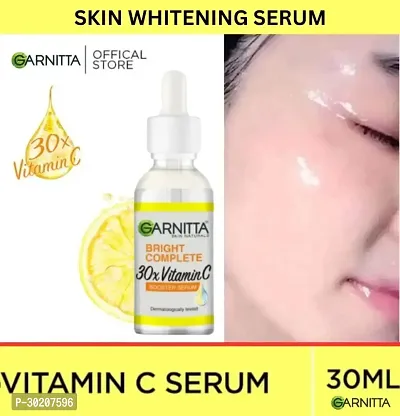 Garnitta Skin Naturals, Face Serum, For Brighter  Clear Skin, Bright Complete Vitamin C Booster, 30 ml-thumb0