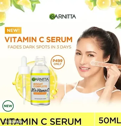 Garnier Skin Naturals, Face Serum, For Brighter  Clear Skin, Bright Complete Vitamin C Booster, 30 ml-thumb0