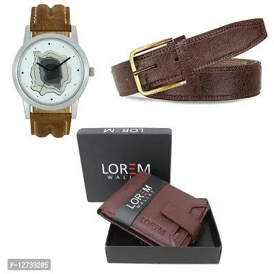 Buy online Belt, Wallet & Watch Gift Combo from Accessories for Men by  Lorem for ₹569 at 56% off | 2024 Limeroad.com