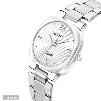 New White Abstract Floral Analog Watch For Women LR306-thumb3