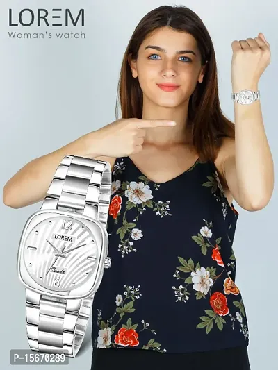 New White Abstract Floral Analog Watch For Women LR306-thumb4