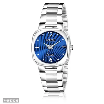 New Blue Abstract Floral Analog Watch For Women LR307-thumb0