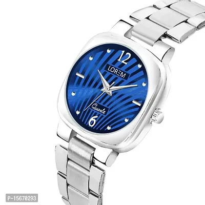 New Blue Abstract Floral Analog Watch For Women LR307-thumb2