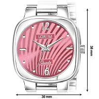 New Pink Abstract Floral Analog Watch For Women LR308-thumb3
