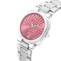 New Pink Abstract Floral Analog Watch For Women LR308-thumb4