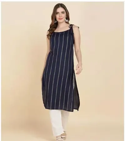 Stylish Viscose Rayon A-Line Printed Kurti