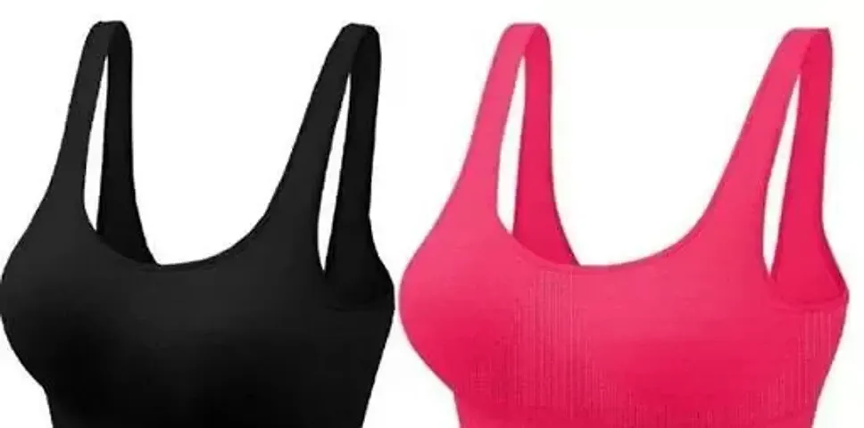 Stylish Fancy Solid Bras For Women Pack Of 2