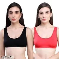 Stylish Cotton Solid Bras For Women Pack Of 3-thumb2