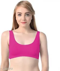 Stylish Cotton Solid Bras For Women Pack Of 3-thumb1