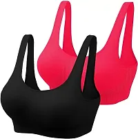 Stylish Cotton Solid Bras For Women Pack Of 3-thumb1