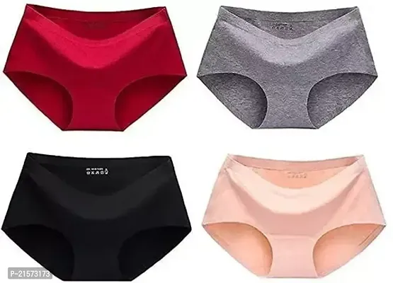 Stylish Fancy Cotton Panty For Women Pack Of 4-thumb0