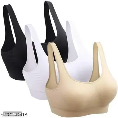 Stylish Cotton Solid Bras For Women Pack Of 6-thumb2